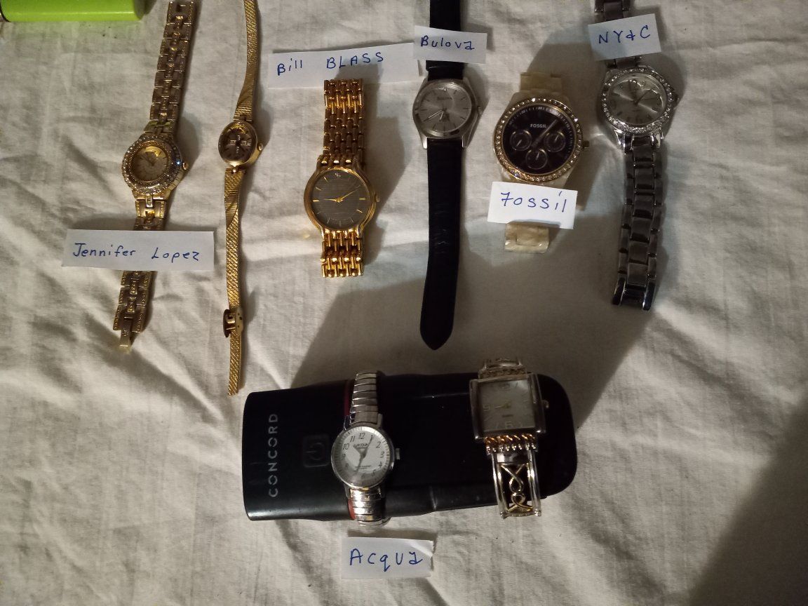 Assorted Women's Wristwatches - Jennifer Lopez, Fossil, Bulova, Bill Blass, NY&C, Acqua, Concord