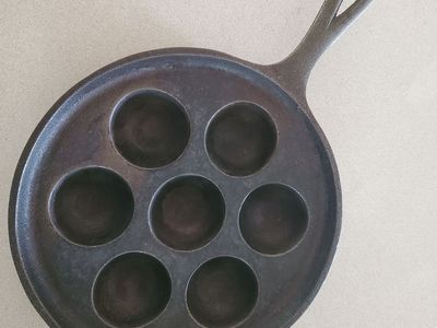 Cast Iron Abelskiver Pan