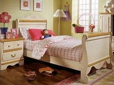 Princess bed and night stand
