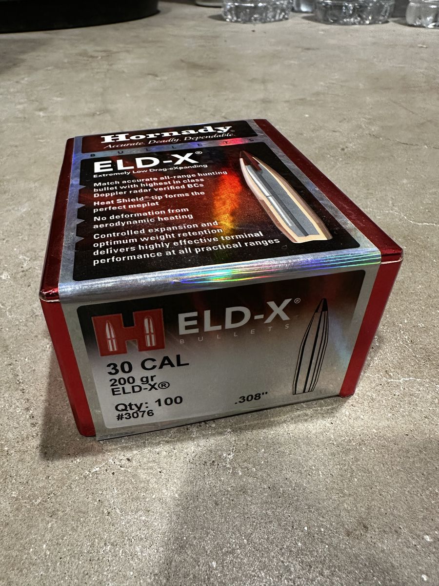 Hornady ELD-X .30 Caliber 200 gr .308" Bullets (Qty 100)