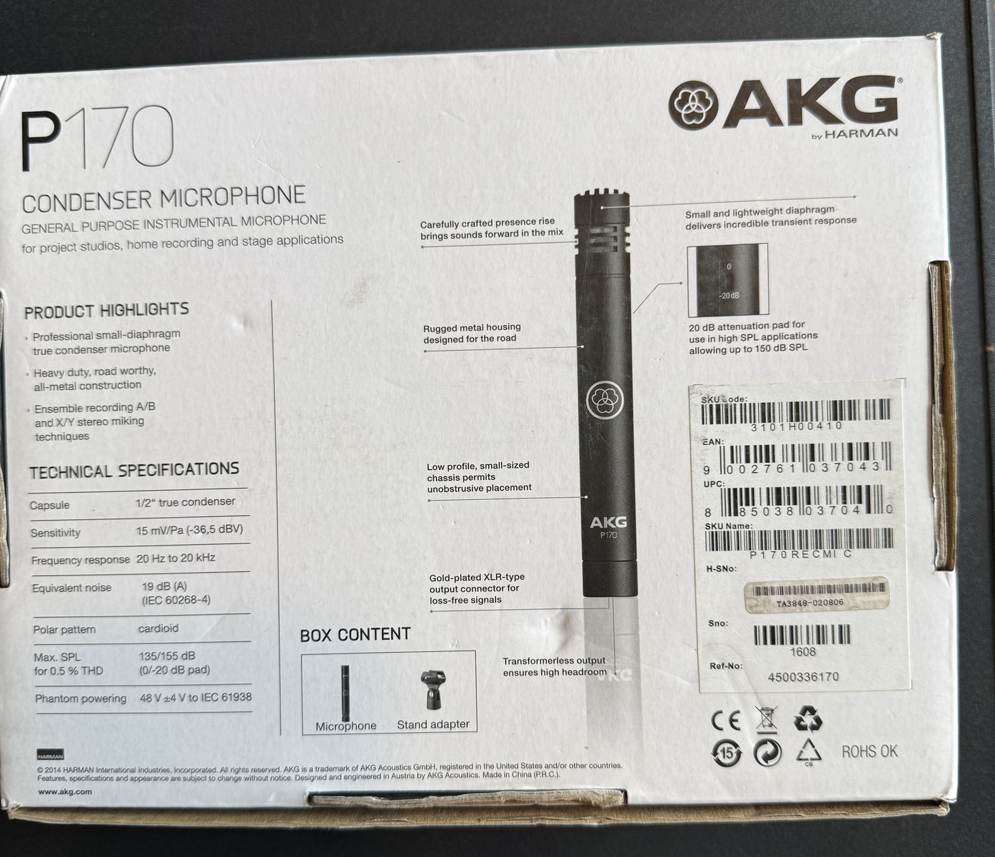 AKG P170 Condenser Microphone