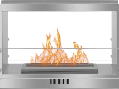 60 inch Ethanol Fireplace W/SS Insert