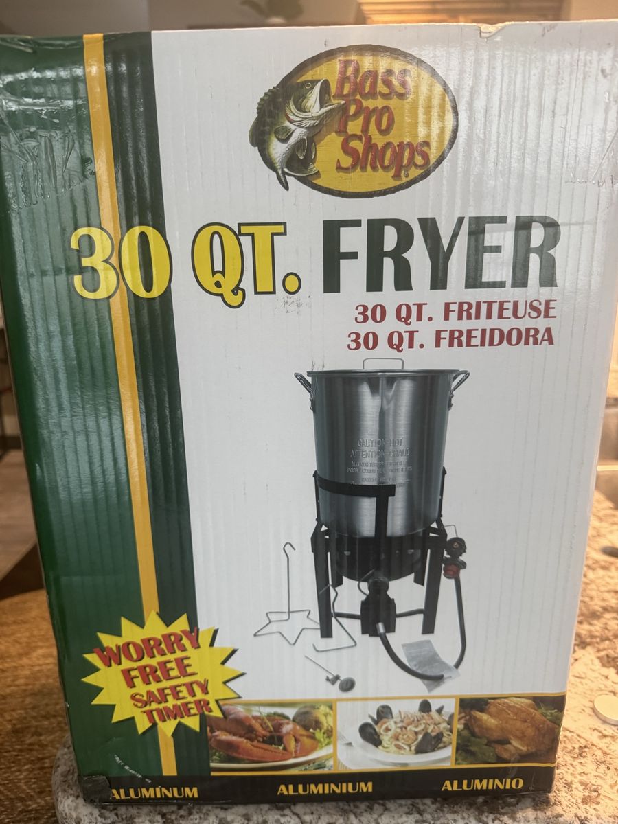 Bass Pro Shops 30 QT. Aluminum Deep Fryer with Safety Timer & Thermometer