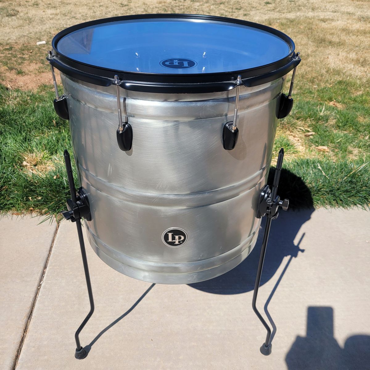 LP Latin Percussion Floor Tom Drum w/ Legs – Metal Shell – Great Condition