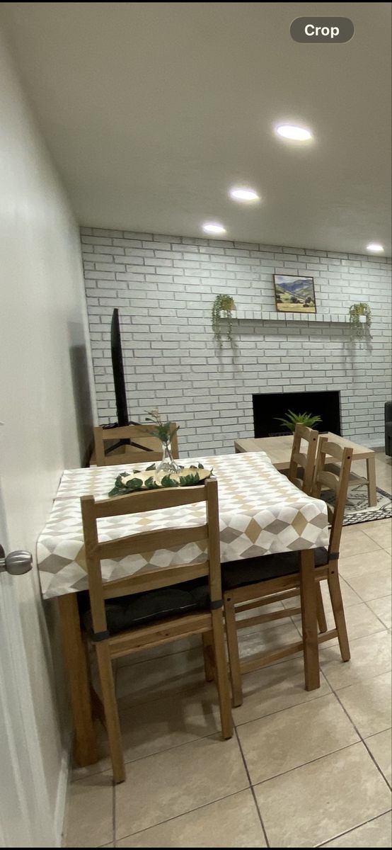 Wooden Dining Table and Chairs Set