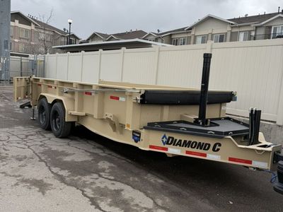 Heavy Duty Diamond C Dump Trailer for Rent