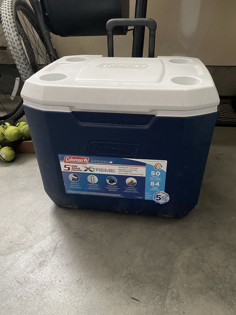 Coolers for sale – Coleman wheeled + Igloo lunch cooler