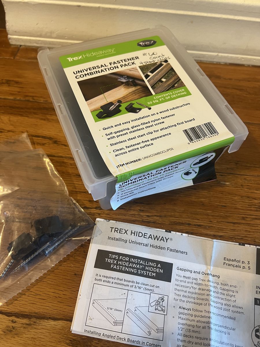 Trex Hideaway Universal Fastener Combo Pack