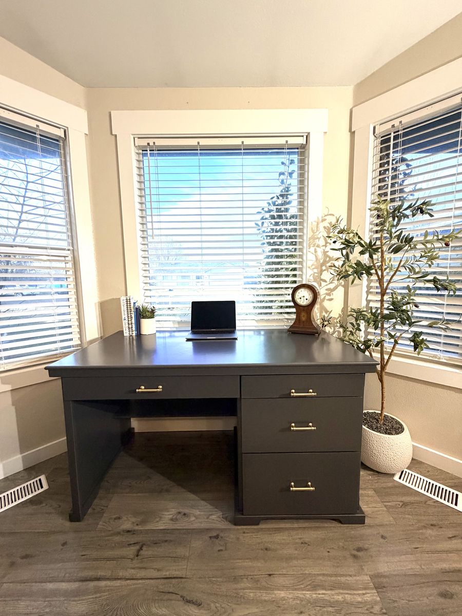 Refinished Solid Wood Desk