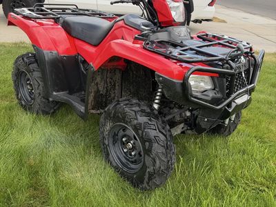 2016 Honda Rubicon 520 ATV - Red, 4x4, Automatic/Manual, Power Steering, Winch