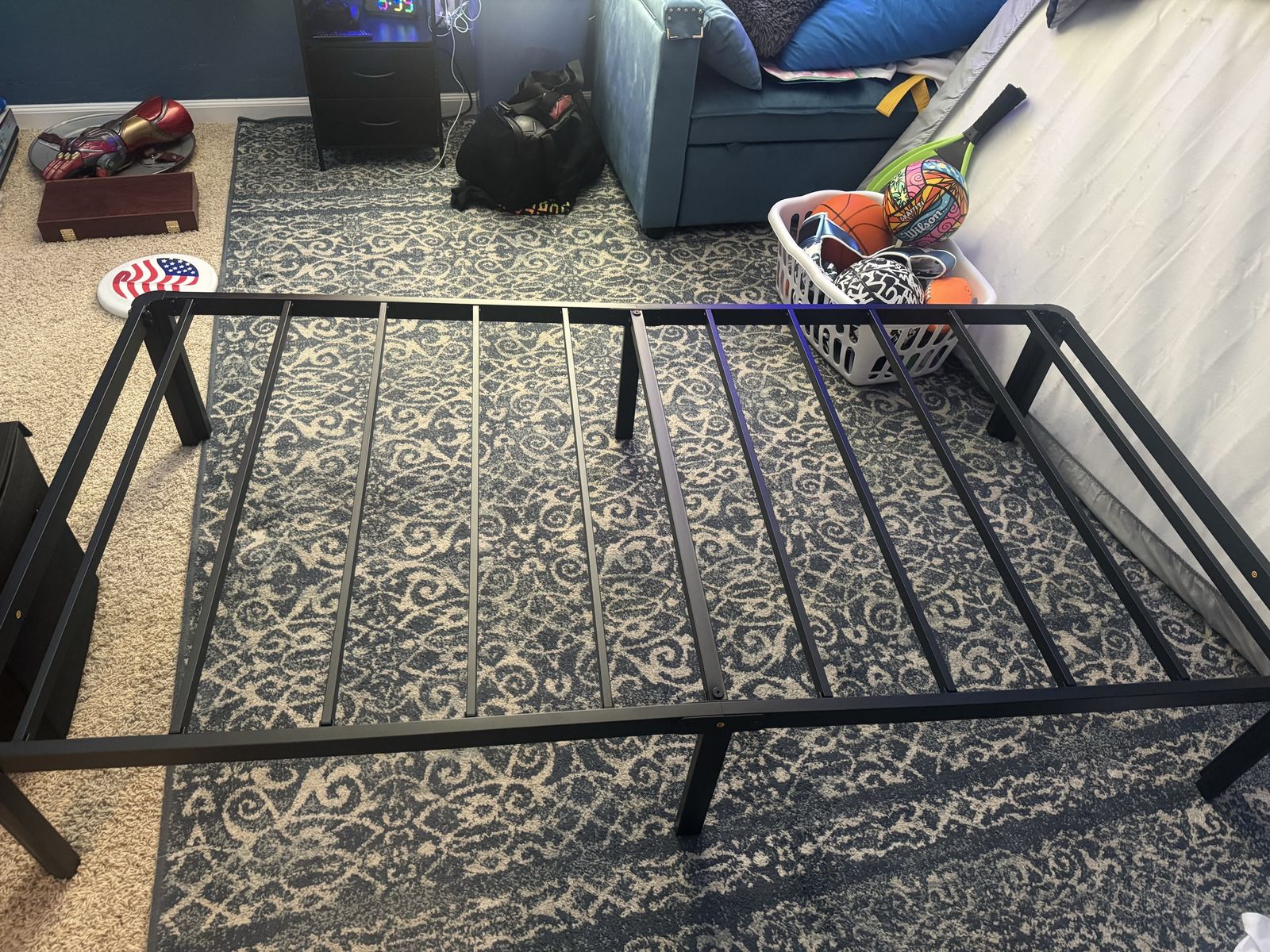 Twin metal bed frame