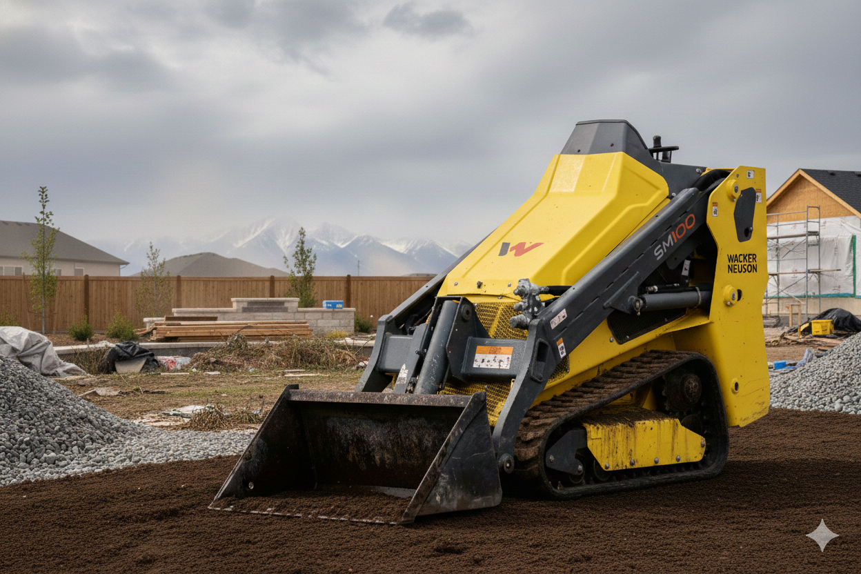2024 Wacker Neuson SM100 Mini Skid Steer Rental | Narrow Access | Diesel