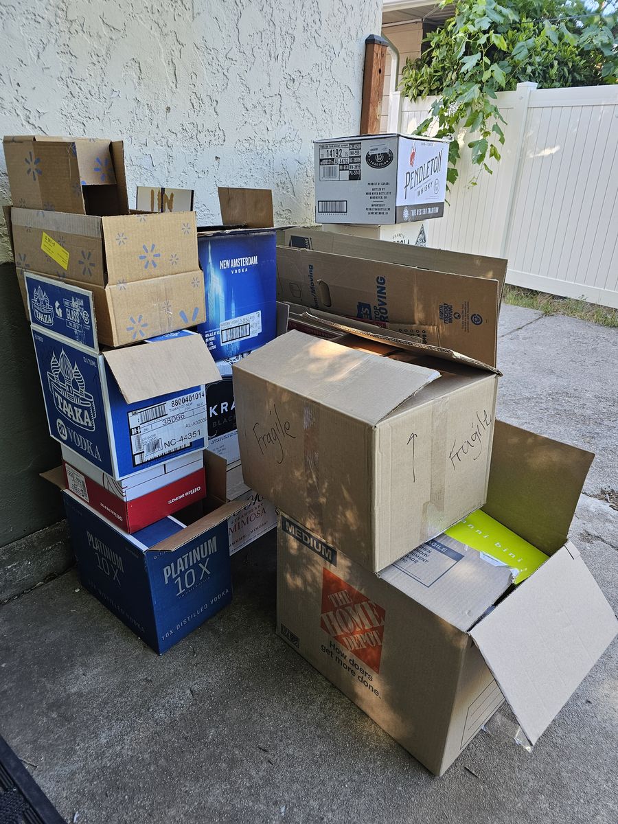 Moving Boxes, bubble wrap