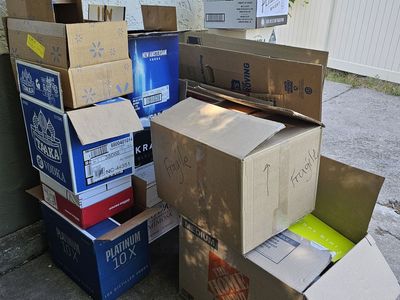 Moving Boxes, bubble wrap