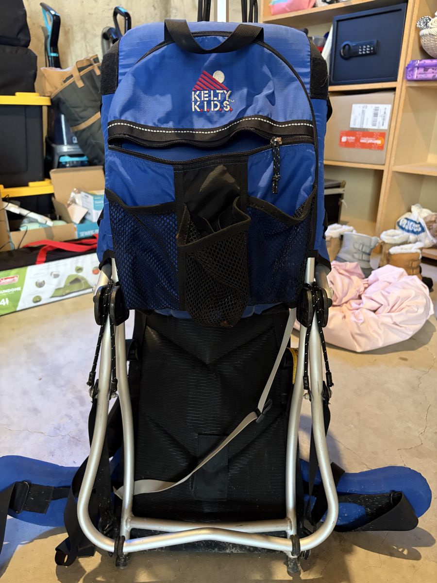 Kelty Kids Trek Stand Up Child Carrier Backpack Blue Hiking