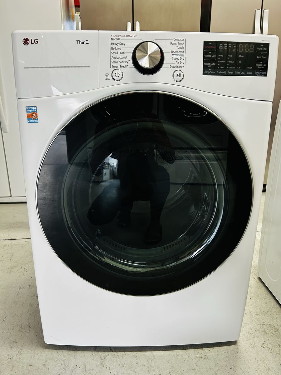 Lg ThinQ Steam Electric Front Load Dryer