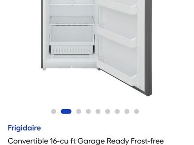 Frigidaire 16 cu ft Convertible Upright Freezer - Stainless Steel