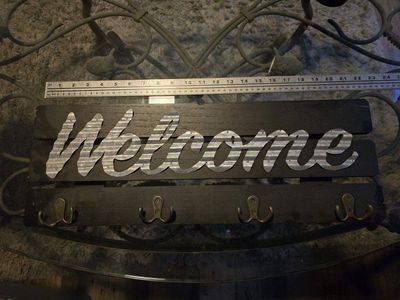 Welcome Sign Coat Hanger