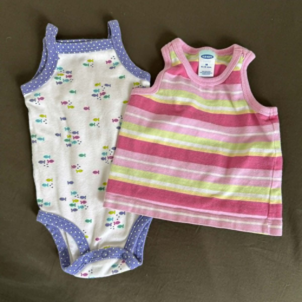 Baby Girl Summer Tanks - 6 mos - Carter's & Old Navy