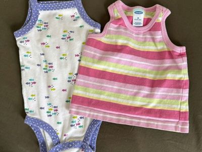 Baby Girl Summer Tanks - 6 mos - Carter's & Old Navy