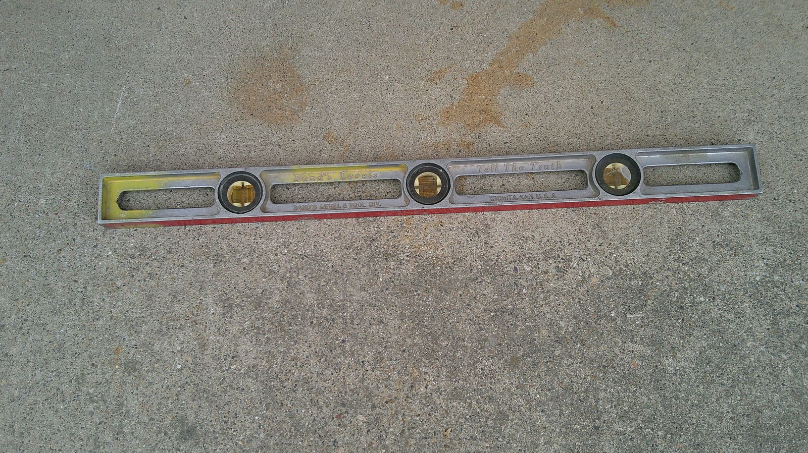 Sands Level 28” Professional Cast Aluminum It is right on. $35