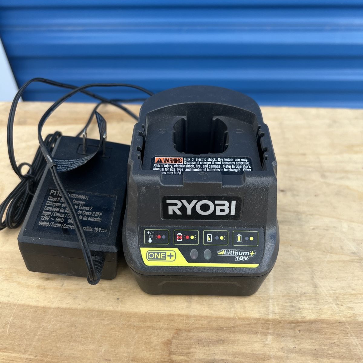 Ryobi P118B One+ 18V Lithium+ IntelliPort Battery Charger (Used, Good Condition)