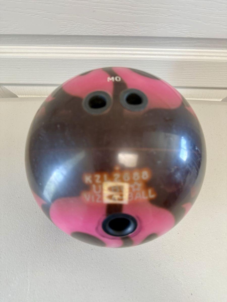 12 LBS Brunswick Viz-A-Ball Pink Flame Bowling Ball