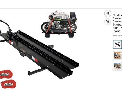 Goplus Motorcycle Hitch Carrier 600lb