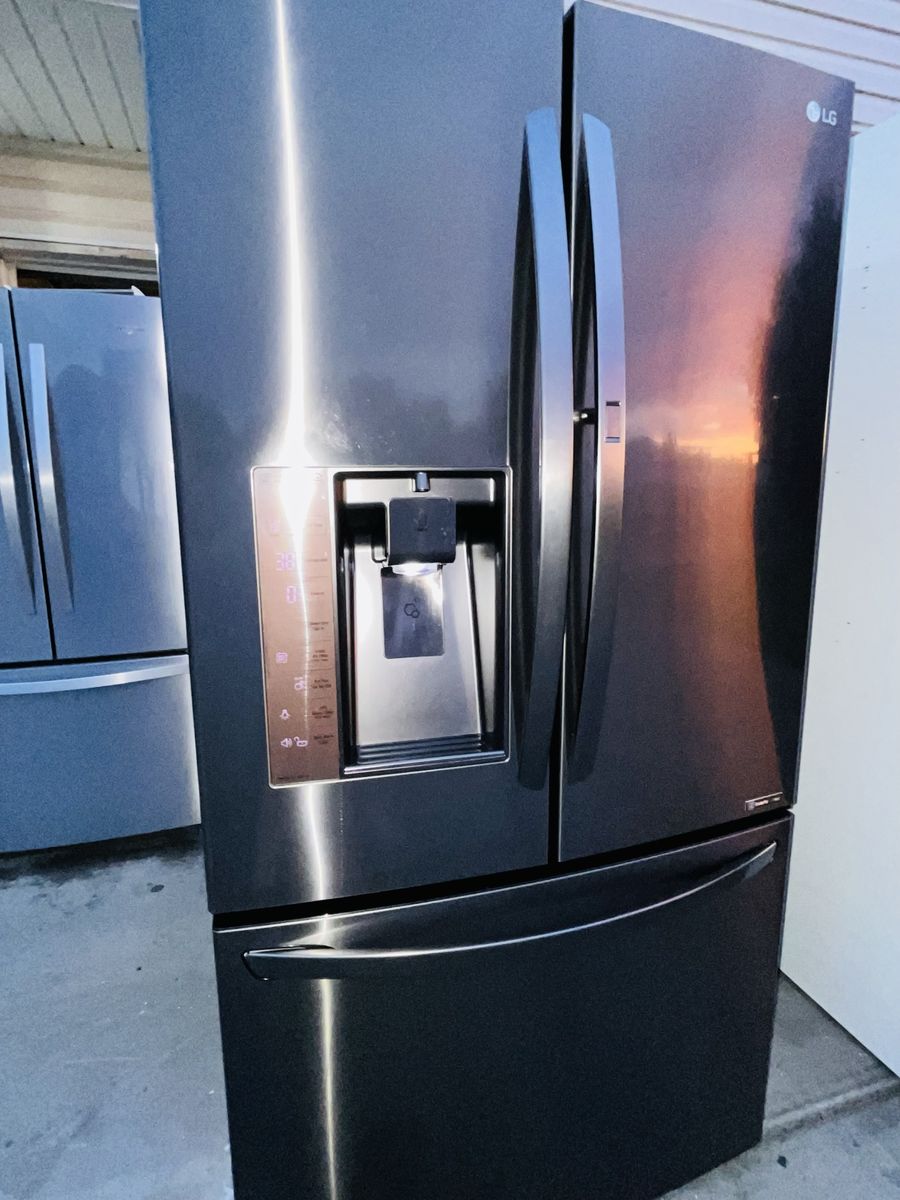 $1150 OBO GOOD FRIDGE LG BLACK STAINLESS STEEL