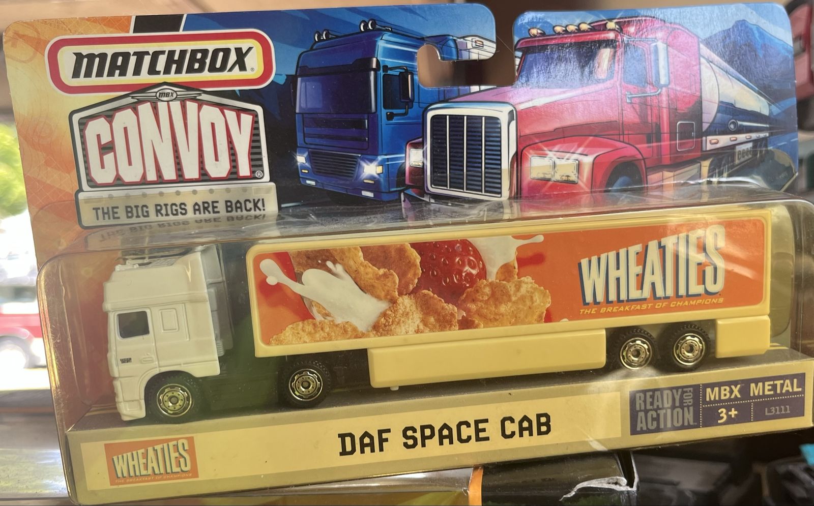 Matchbox Convoy Wheaties DAF Space Cab Truck Die-Cast Toy L3111 - NIB