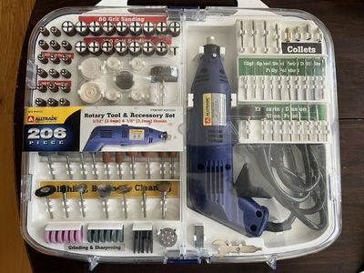 Alltrade 206-Piece Rotary Tool & Accessory Set