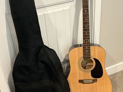 Squier, by Fender, Acoustic 8 Series Dreadnought Guitar & Accessories