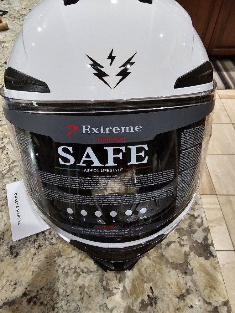 1 STORM Motorcycle Helmet (size XL Brand New)