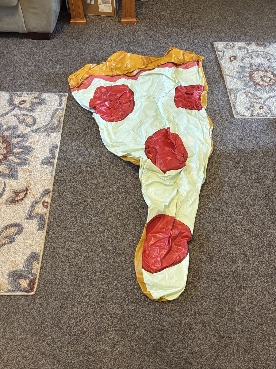 Giant Inflatable Slice of Pizza for water recreation, pool, lake, waterpark.