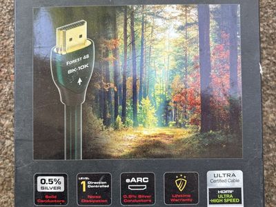 Audioquest Forest 48 HDMI 8K•10K - 5m / 16.4ft - Extremely High Quality Cable for professional grade video / media set ups