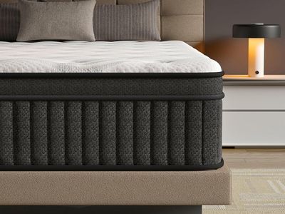 FULL Hybrid Pocket Spring Mattress with Breathable Cooling Fabric and Memory Foam NIB