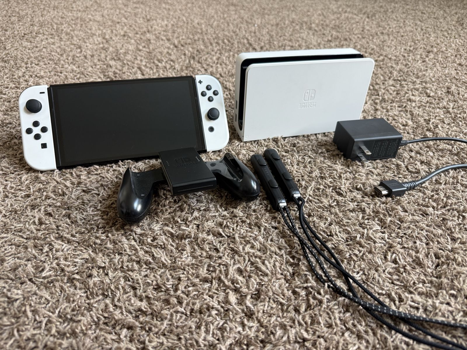 Used Nintendo Switch OLED Model with Dock, Joy-Cons & Accessories (White)
