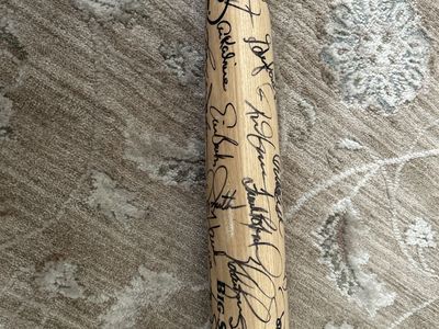 38 Different Signatures Hand Signed 34” MLB Rawlings Big Stick Baseball Bat with Multiple Autographs Hand Signed