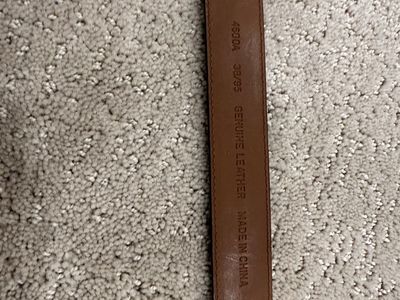 Leather belt