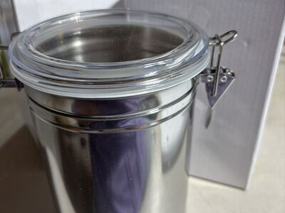 2 New Metal Kitchen Canisters- 7x 5