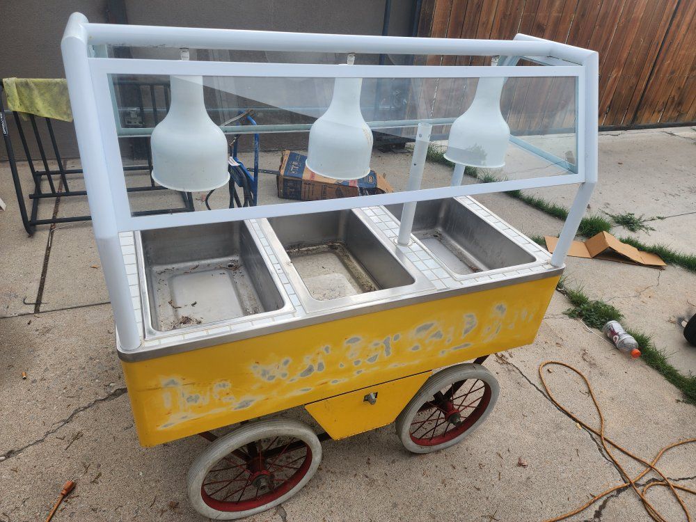 Used American Permanent Ware Inc. Hot Dog Cart - Mobile Food Service Vending Push Cart