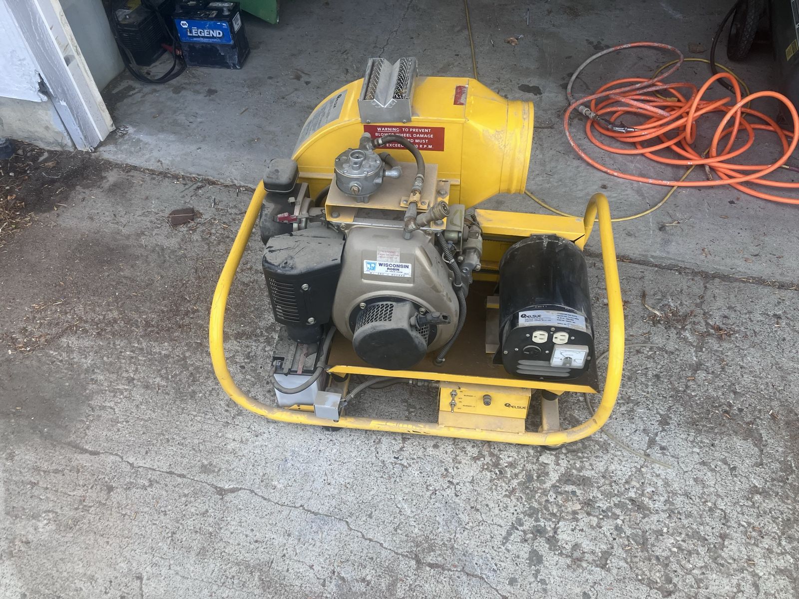 Pelsue Propane Generator Heater Blower