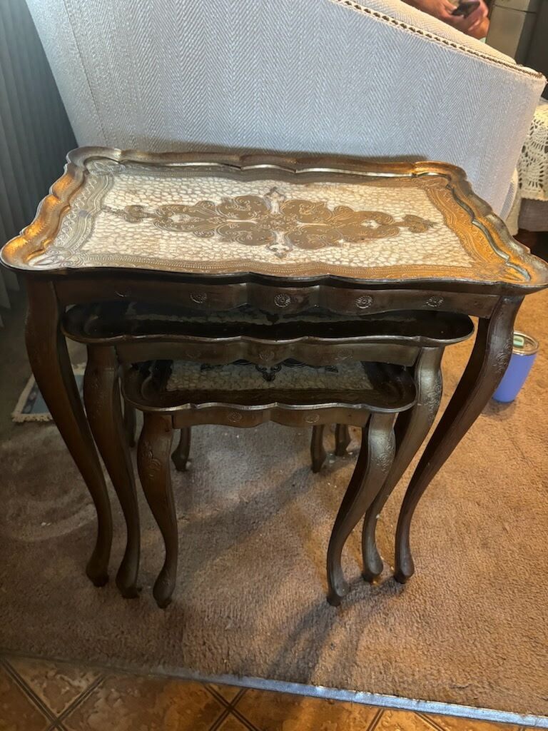 Vintage Italian Florentine Nesting Tables