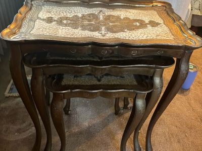 Vintage Italian Florentine Nesting Tables