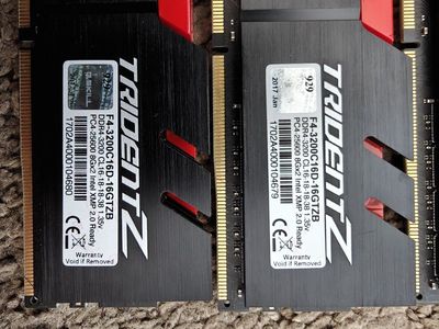G.SKILL TridentZ DDR4-3200Mhz Ram 16GB kit
