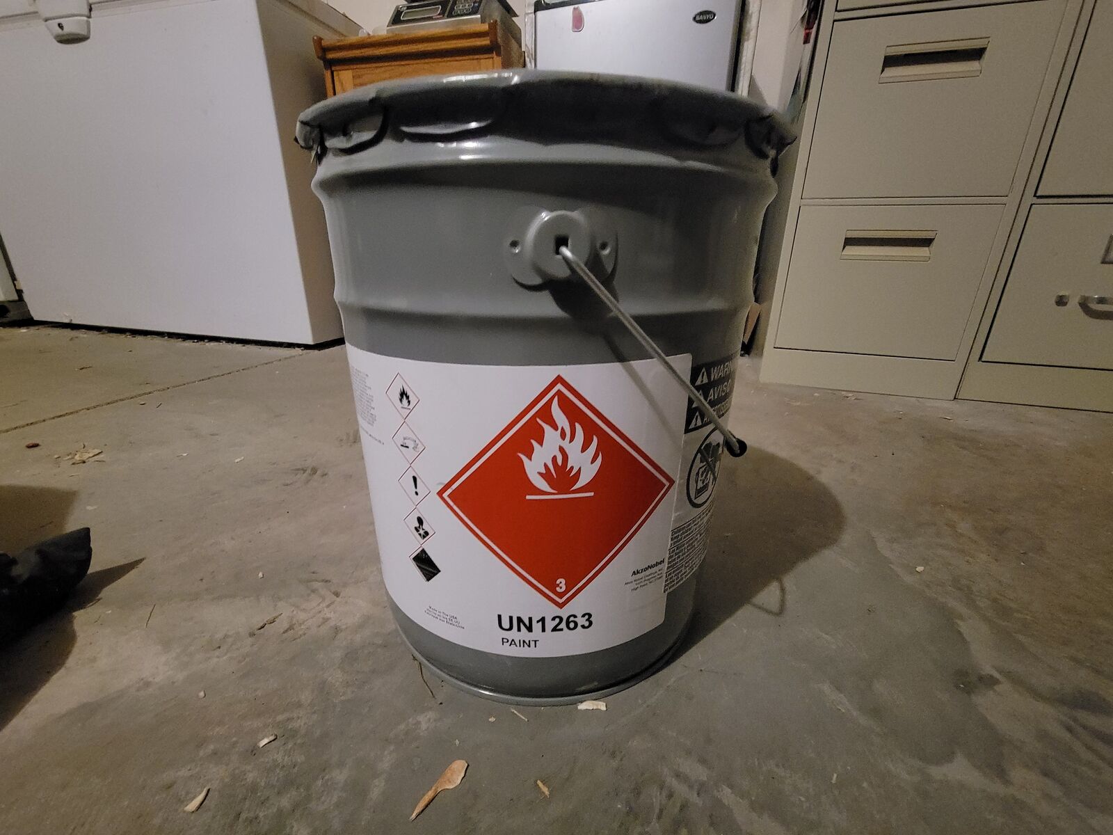 5-gal Lacquer for painting cabinets – Blue Paint (Sherwin Williams Rest Assured)