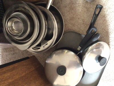 Assorted Pots And Pans