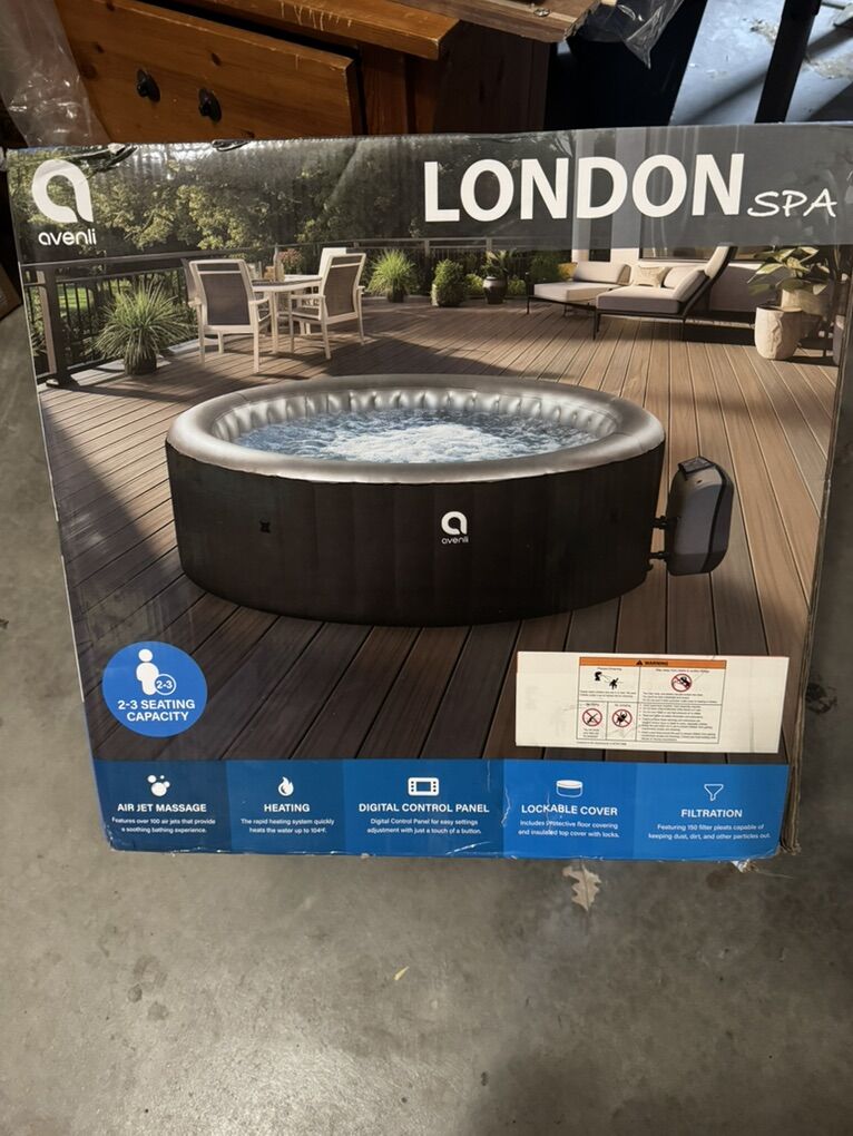 2-3 Inflatable Hot Tub  New In Box