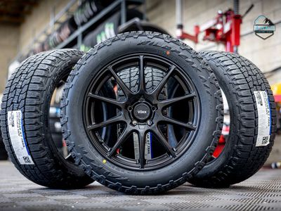 18" Voxx | 235 55 18 Falken Wildpeak | Tesla Model Y | Wheel Package | All Season Tires | 235/55r18 | Honda | Toyota