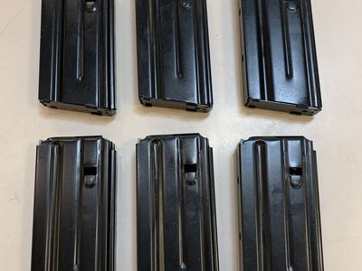 6 - Colt AR-15 40 Round .223/5.56 Steel Magazines New